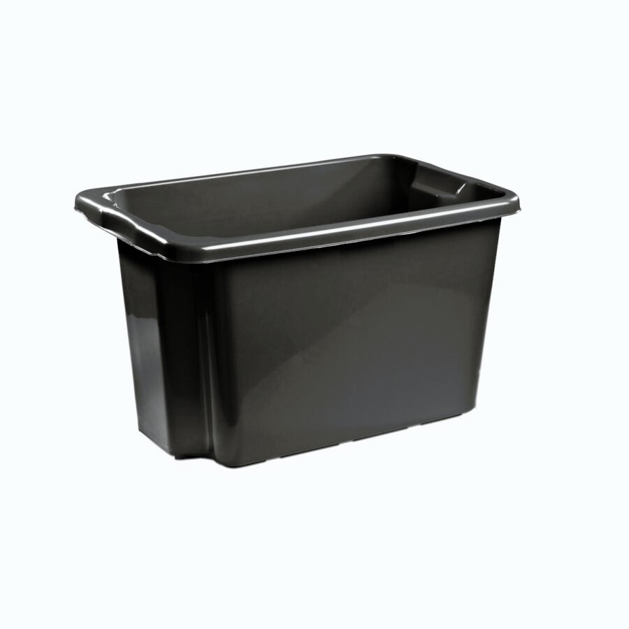 Plastikinė dėžė 55l pilka